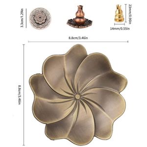 Porte-Encens, Support à Encens en Forme Feuille, Porte-Baton d'encens
