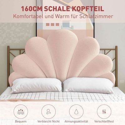 Oreiller Décoratif En Forme De Coquillage – Peluche Douce, 3 Tailles Disponibles – Rose