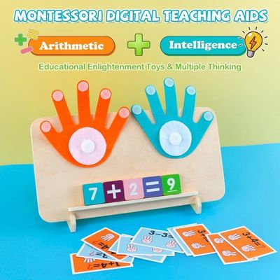 Jeu Montessori Mathématiques En Bois - Apprentissage Chiffres, Addition, Soustraction Pour Enfants 3-7 Ans