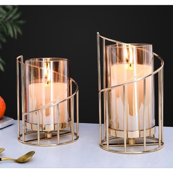 Lanterne à Bougie Suspendue En Fer – Style Vintage – Dimensions 18 X 16 X 16 Cm – Déco Table, Mariage, Ambiance – Pour Bougie Chauffe-plat Ou LED