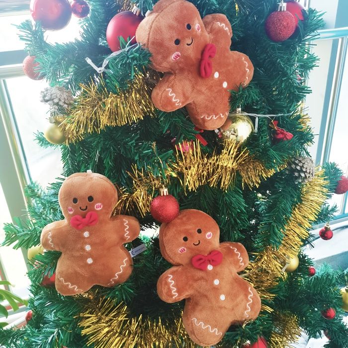 Coussin De Maison En Pain D'épice, Coussin En Peluche Mignon Et Adorable - Décoration Créative Pour Homme En Pain D'épice, Peluche En Pain D'épice, Décoration De Fête De Noël