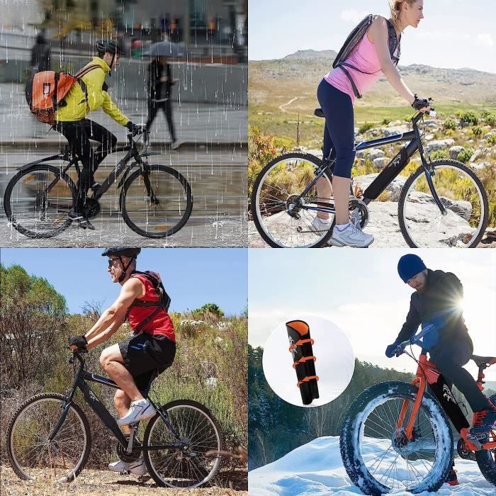 Housse De Protection Pour Batterie Vélo électrique - Néoprène étanche Réfléchissant 54x45cm