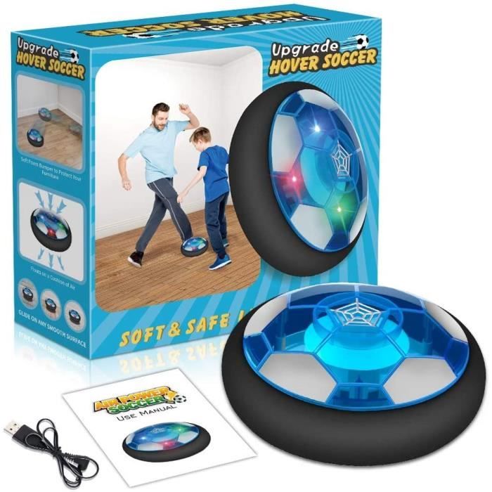 Moocuca Air Power Football, Hover Soccer Ball Rechargeable avec LED  Lumière, Ballon de Foot Lumineux pour Garçons Filles Jeux Intérieur &  Extérieur