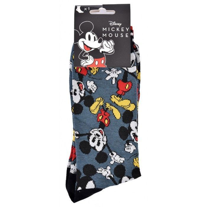 Pack Chaussettes Disney Mickey Homme - Taille 39-42, Coton, Neuf Avec étiquettes