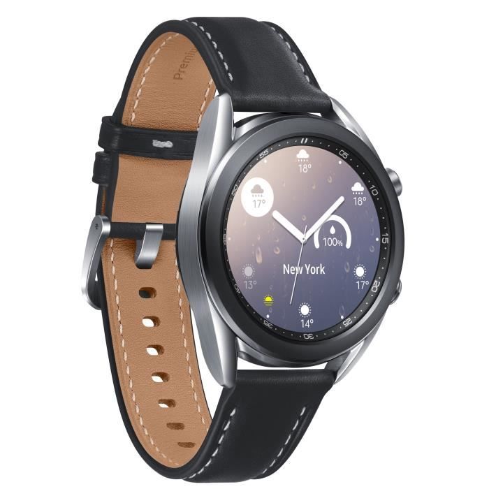 Samsung Galaxy Watch3 41 mm Bluetooth Silver Cdiscount Téléphonie