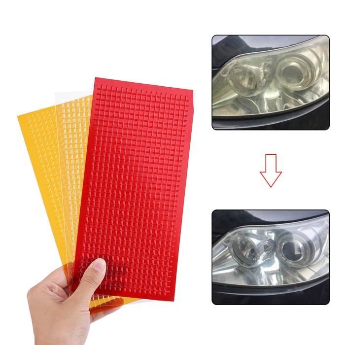 VBGURR Lot De 3 Kits Réparation Lentilles Phares Voiture - Film Auto-Adhésif DIY Pour Feux Arrière
