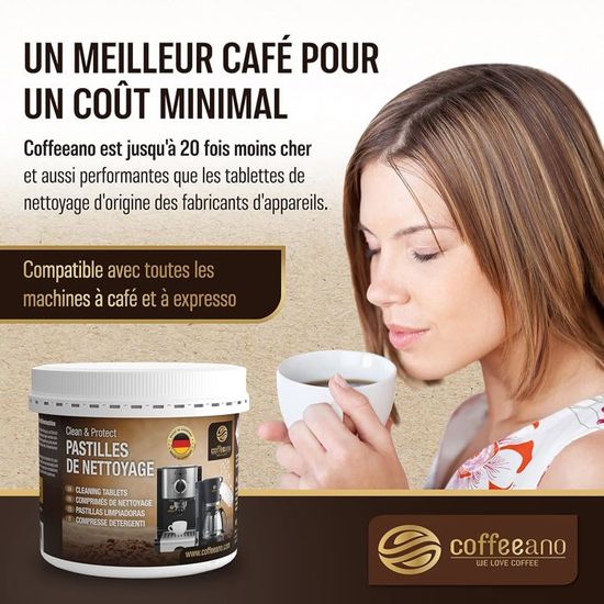 Okaywork Lot De 10 Pastilles Détartrantes Et Nettoyantes Pour Machines à Café Automatiques - Compatible Jura, Delonghi, Krups, Philips, Senseo, Etc.