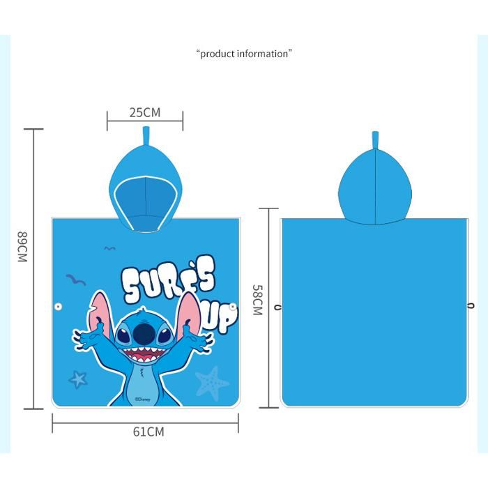 Serviette De Plage à Capuche Milla By Camilla – Fille, Taille M, Océan, Super Douce
