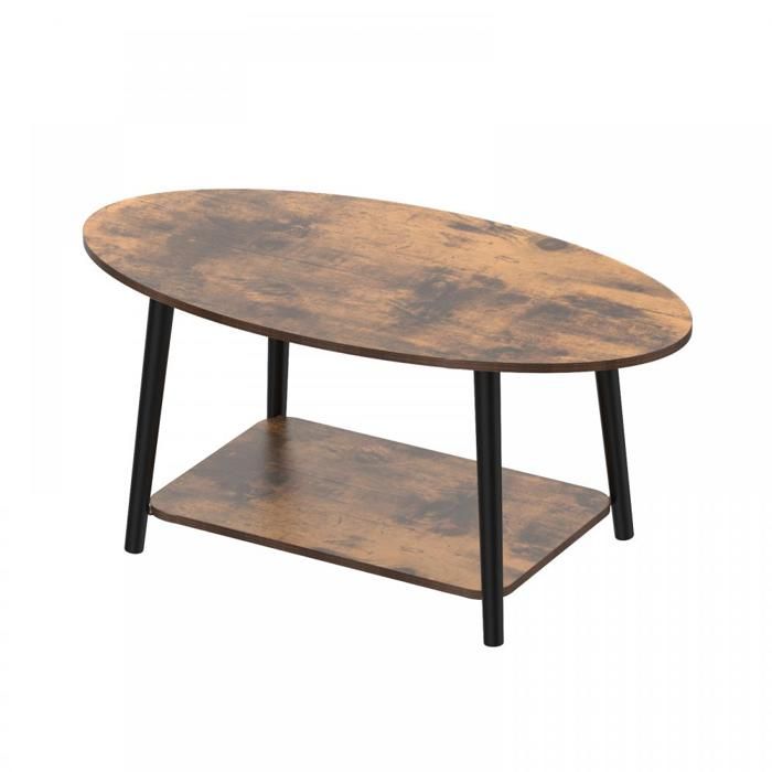 Tables Gigognes En Bois Massif Sheesham (Palissandre) | Lot De 2, Formes Rein, 45x45x30 Cm Environ, Style Campagne - 11