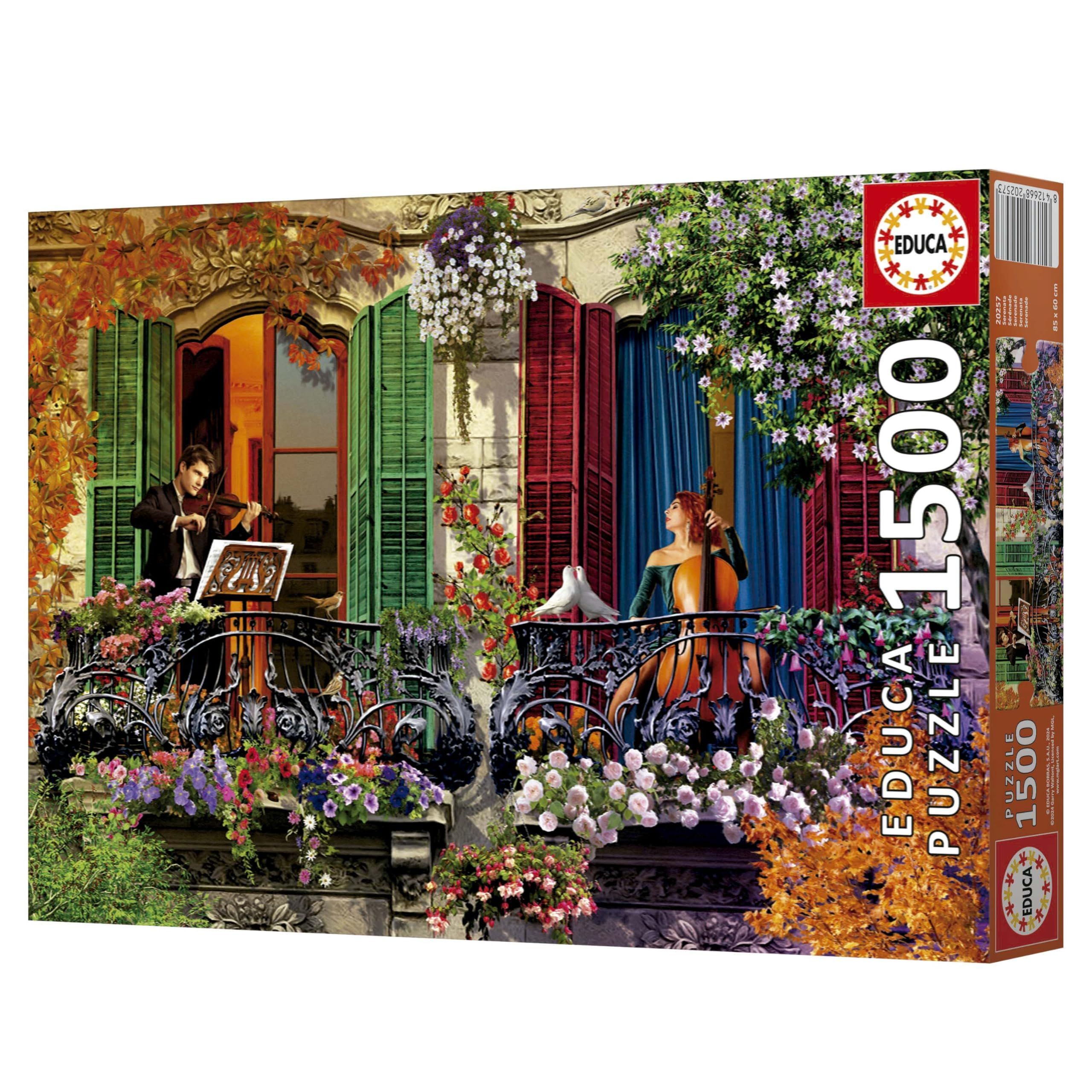 Puzzle - EDUCA - Sérénade - 1500 pièces - 85 x 60 cm - Pour adultes ...