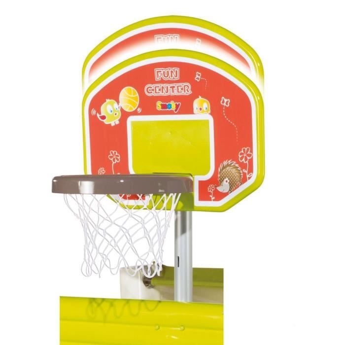 Smoby fun center toboggan basket foot escalade shop