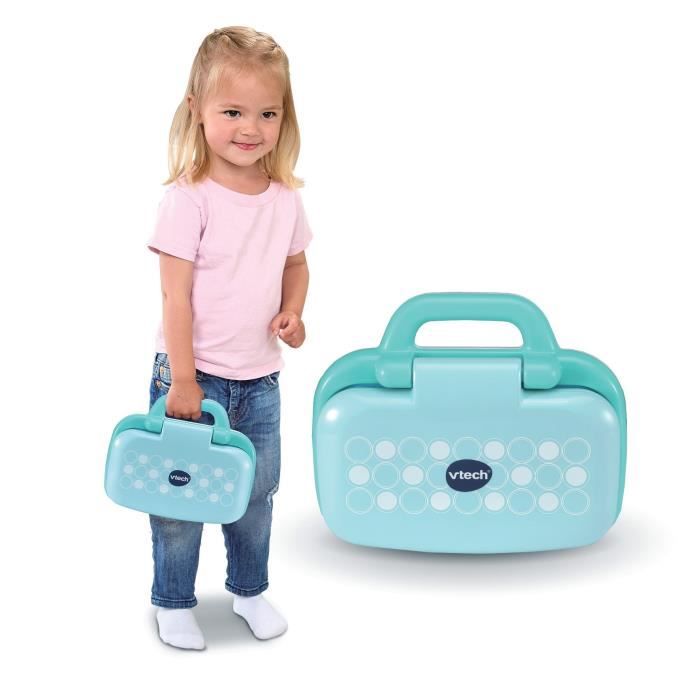 VTech - Ordi Genius Kid Noir, Ordinateur Enfant avec Écran Rétroéclairé