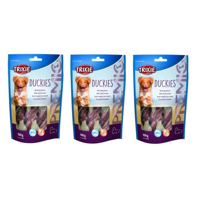 TRIXIE PREMIO Duckies pour chien 3 x 100g