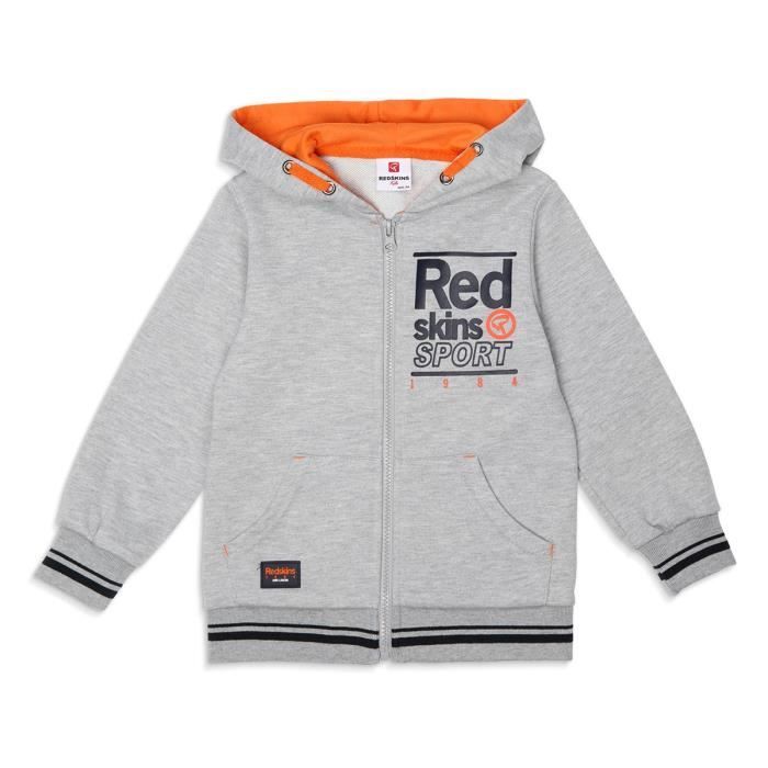 REDSKINS - Gilet à capuche - Manches longues - Marine - Garçon