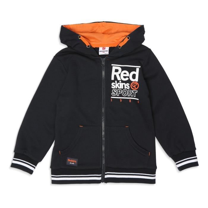 REDSKINS - Gilet à capuche - Manches longues - Gris - Garçon