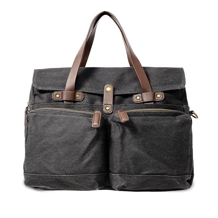 KINSTON Porte-documents Machu Picchu - Pour PC portable - Noir