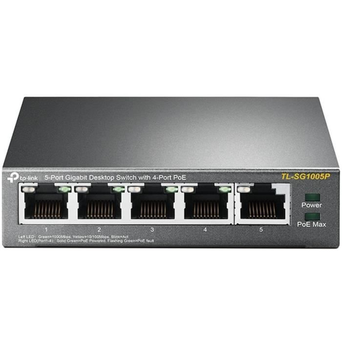 TP-LINK TL-SF1005P Switch PoE 5 Ports 10/100 Mbps dont 4 Port PoE