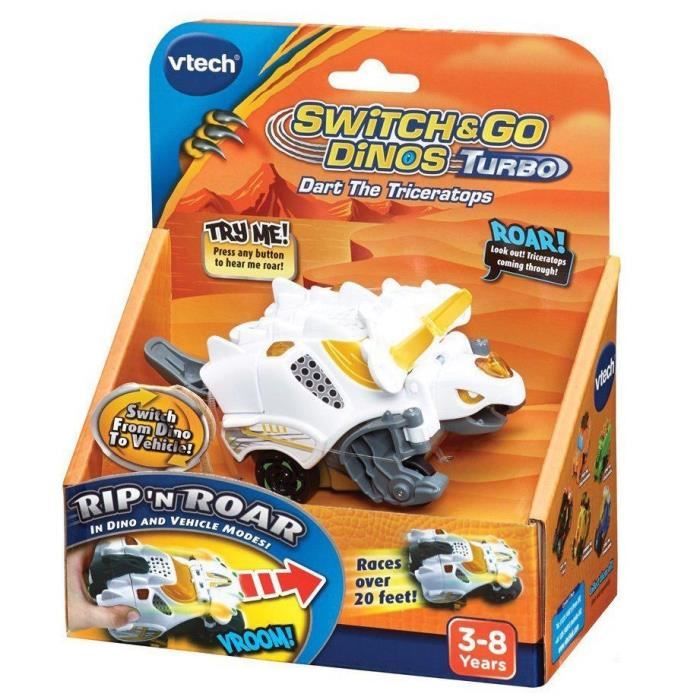 VTECH Switch and Go Dinos Turbo Rox, le turbo Tricératops Cdiscount