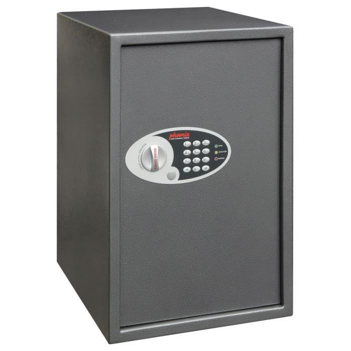 Coffre-fort PHOENIX SAFE SS0805E - Serrure électronique - 76L - Métal gris Coffre-fort PHOENIX SAFE SS0805E - Serrure électronique - 76L - Métal gris