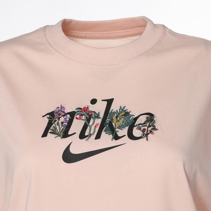 T-shirt Rose Nike Femme Sportwear Top pas cher | Espace des Marques