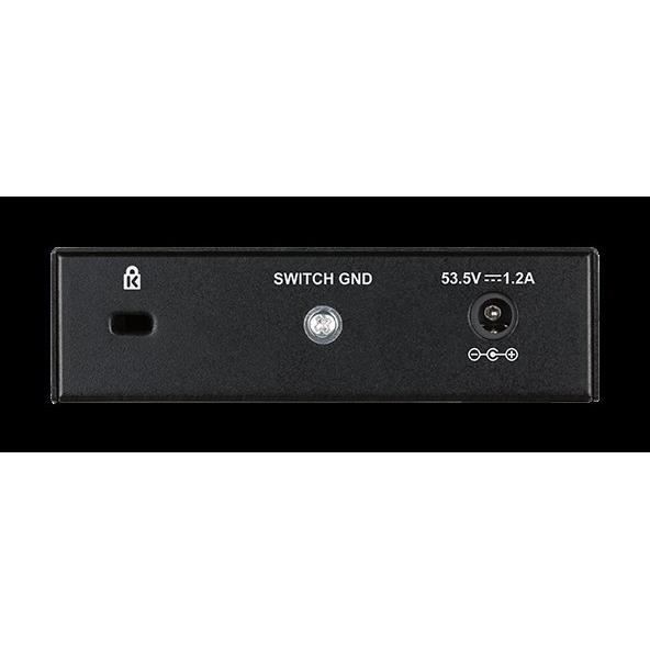 D-LINK Switch de bureau DGS-1005P - Gigabit PoE+ 5 ports - Noir