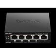 D-LINK Switch de bureau DGS-1005P - Gigabit PoE+ 5 ports - Noir-1
