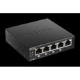 D-LINK Switch de bureau DGS-1005P - Gigabit PoE+ 5 ports - Noir-2