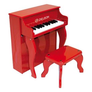PIANO Piano droit enfant rouge delson 25 touches