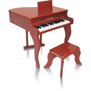PIANO Piano à queue enfant rouge delson 30 touches