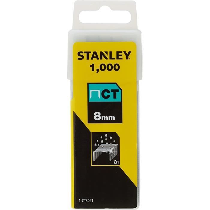 Agrafes 8mm Type CT 1000 pcs Stanley 3253561058561 - vue 6