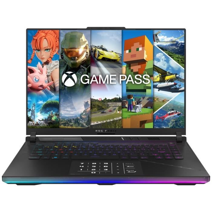 PC Portable Gamer ASUS ROG Strix SCAR 16  Win 11 – 16 WQXGA 240Hz – RTX 4090 16Go – Intel Core i9-14900HX – RAM 64Go – 2To SSD