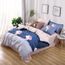 No 8 220cm X 240cm Style Anglais Ligne Croix Coton Linge De Lit