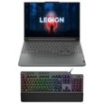 Pack PC Portable Gamer LENOVO Legion Slim 5 - RTX 4060 8GB - 16" 165Hz - R7 7840HS - RAM 16Go SSD - Sans Windows et Clavier K500 RGB-0