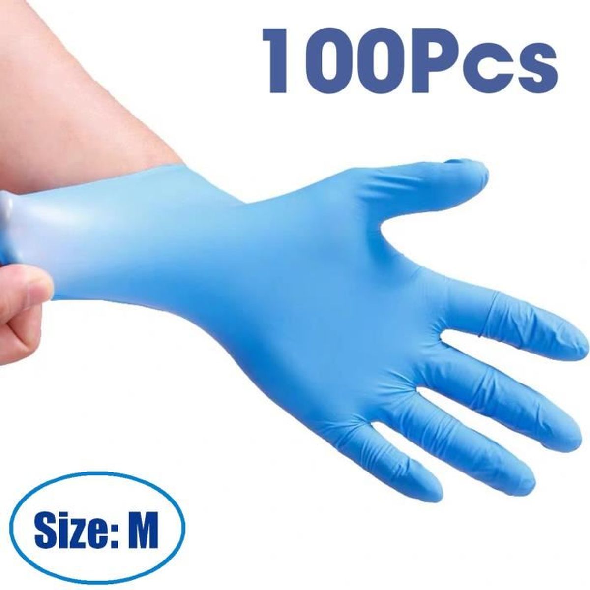 100pcs Gants jetables en nitrile -M - Achat / Vente gant ménage - vaisselle  100pcs Gants jetables en ni - Cdiscount