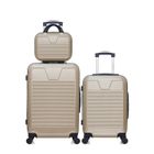 Lot de 3 - Valises weekend, cabine et vanity SELENGA - BEIGE - WAVE PARIS