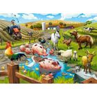Puzzle - CASTORLAND - La vie à la ferme - 70 pièces - Animaux - Enfant