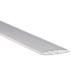 44718 Profil polycarbonate de jonction - L: 300 cm - l: 55.2 mm - E: 16 mm - transparent