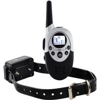 Tera® M86 collier de dressage de chien porté de 1000 mètres  électrique rechargeable étanche télécommandé sans fil avec LCD écran