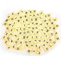 ♥Eiffel Tuiles en plastique Scrabble, Alphabet Lettres Nombres Artisanat Bijoux Making Interactive Cadeau Jouet Éducatif pour