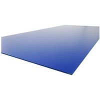 Plaque PVC expansé couleur - L: 100 cm - l: 50 cm - E: 3 mm - Bleu