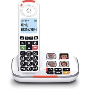 Téléphone fixe Xtra 2355, téléphone sans Fil DECT à Larges Touche