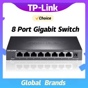SWITCH - HUB ETHERNET  Avec adaptateur UE - TP-LInk 8Port Gigabit Switch Ethernet Smart Switcher, 1000Mbps Ethernet airies Réseau 1G