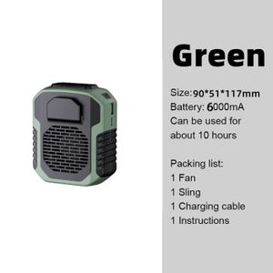 VENTILATEUR D vert - Ventilateur électrique Portable à suspens