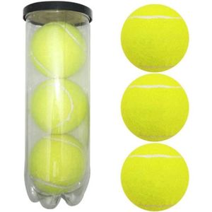 BALLE DE TENNIS Lot De 3 Balles De Tennis Hautement Élastiques Et Durables Avec Joint D'Étanchéité Pour Entraînement Débutant[H3354]