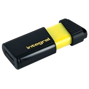 CLÉ USB INTEGRAL Clé USB 2.0 - Pulse - 64 GB - Jaune