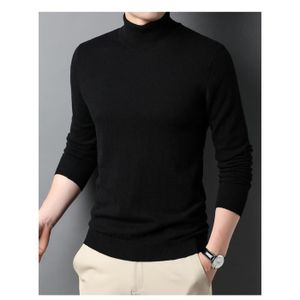 PULL Pull Homme Hiver Laine Col Roulé Chaude Manches Lo
