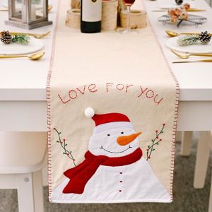 Joyibay Chemin De Table De Noël De Mode De Style De Santa Style De Table De Fête De Coureur De Noël Décoration 