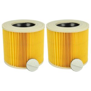 ASPIRATEUR INDUSTRIEL vhbw 2x filtre à cartouche compatible avec Stanley SXVC50XTDE aspirateur à sec ou humide - Filtre plissé