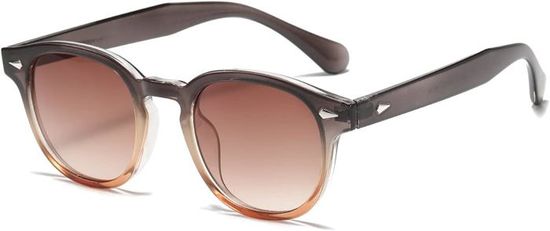 Lunette de Soleil Ronde Vintage pour Homme Femme Classique Lunettes