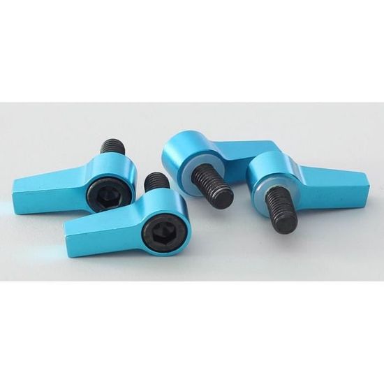 4 Boutons Moletés M4 20mm Pour Appareil Photo - Levier De Pouce Réglable - Noir
